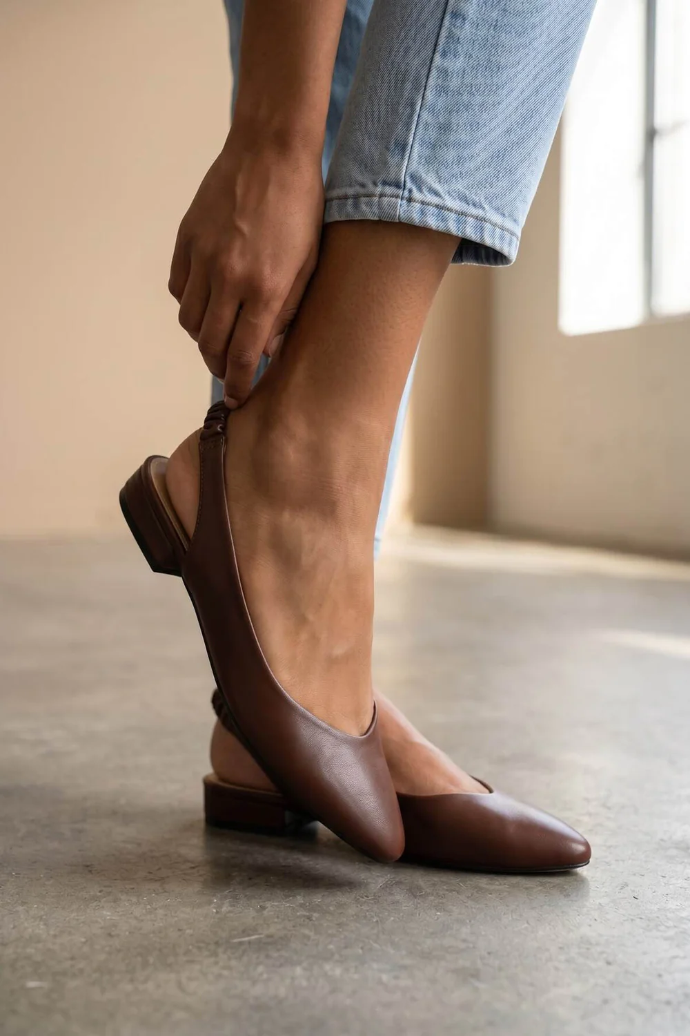 Symi Slingback Balllerina | Dark Maroon - Image 2