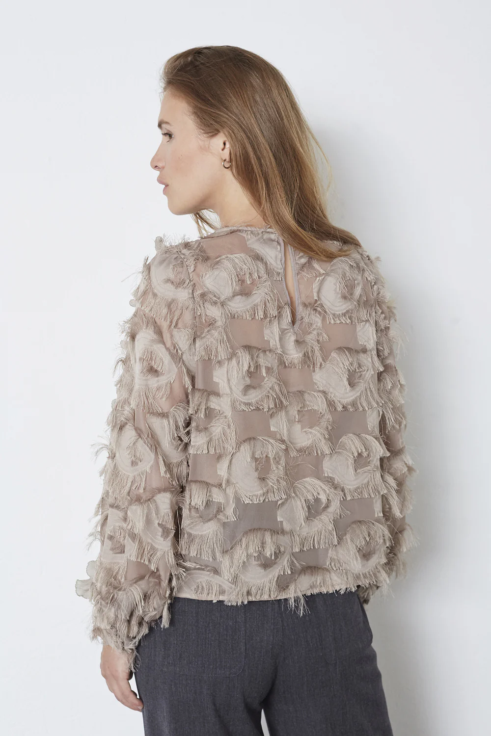 Syra Structure Blouse 35978 | Walnut | Bluse fra Co'couture - Image 6
