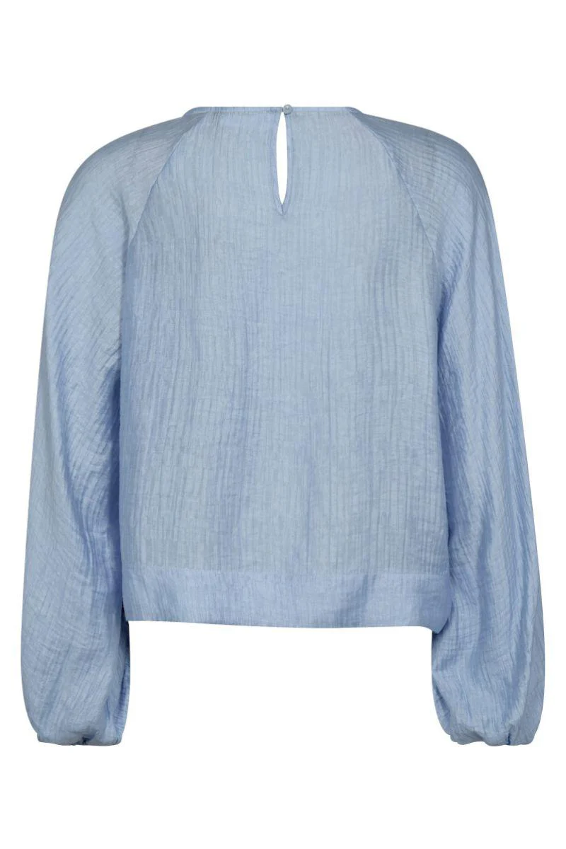 Tassy Raglan Blouse 45012 | Blue | Bluse fra Co'couture - Image 2