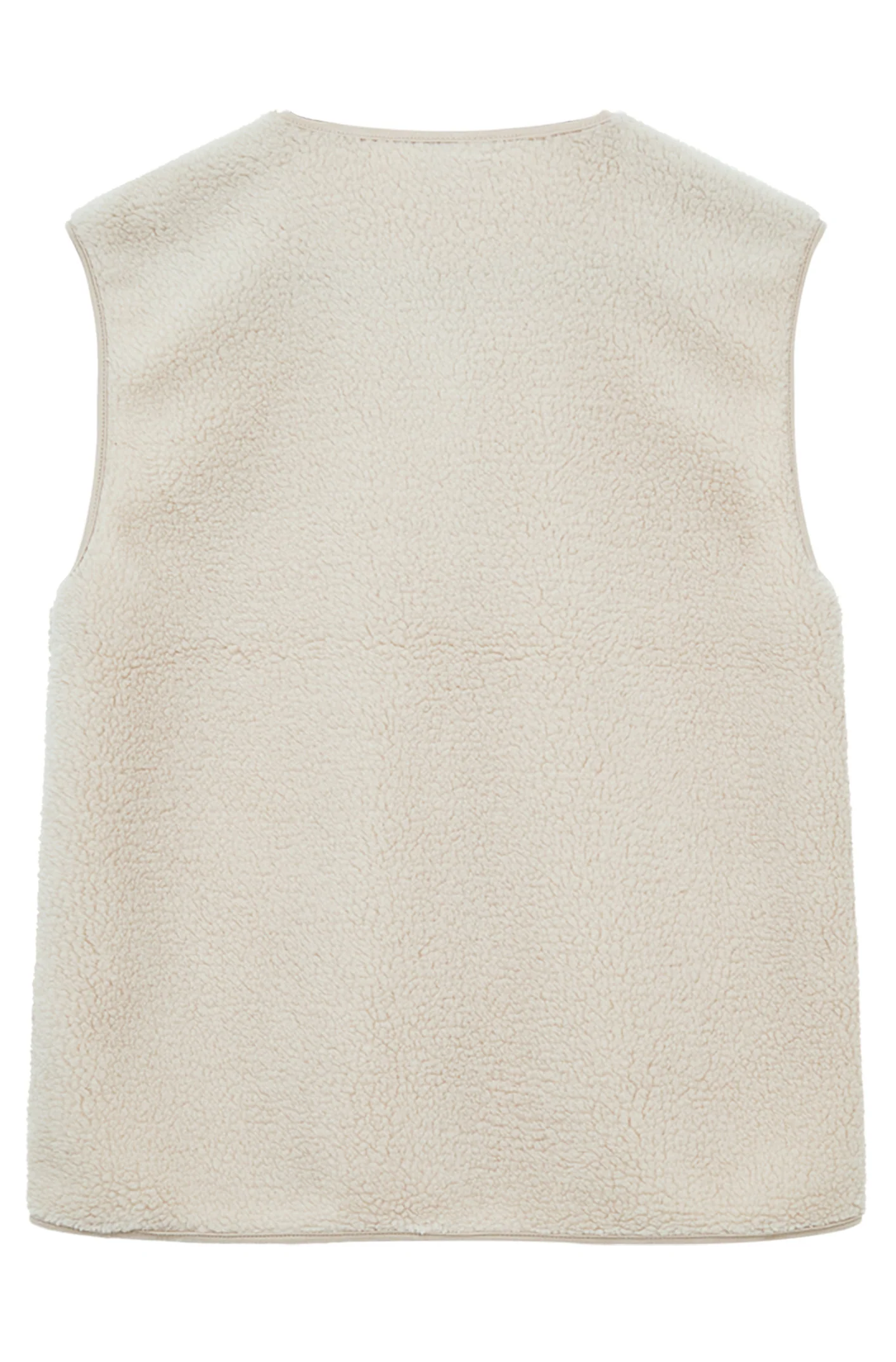 Teddy Waistcoat | Moonbeam | Vest fra Freequent - Image 3