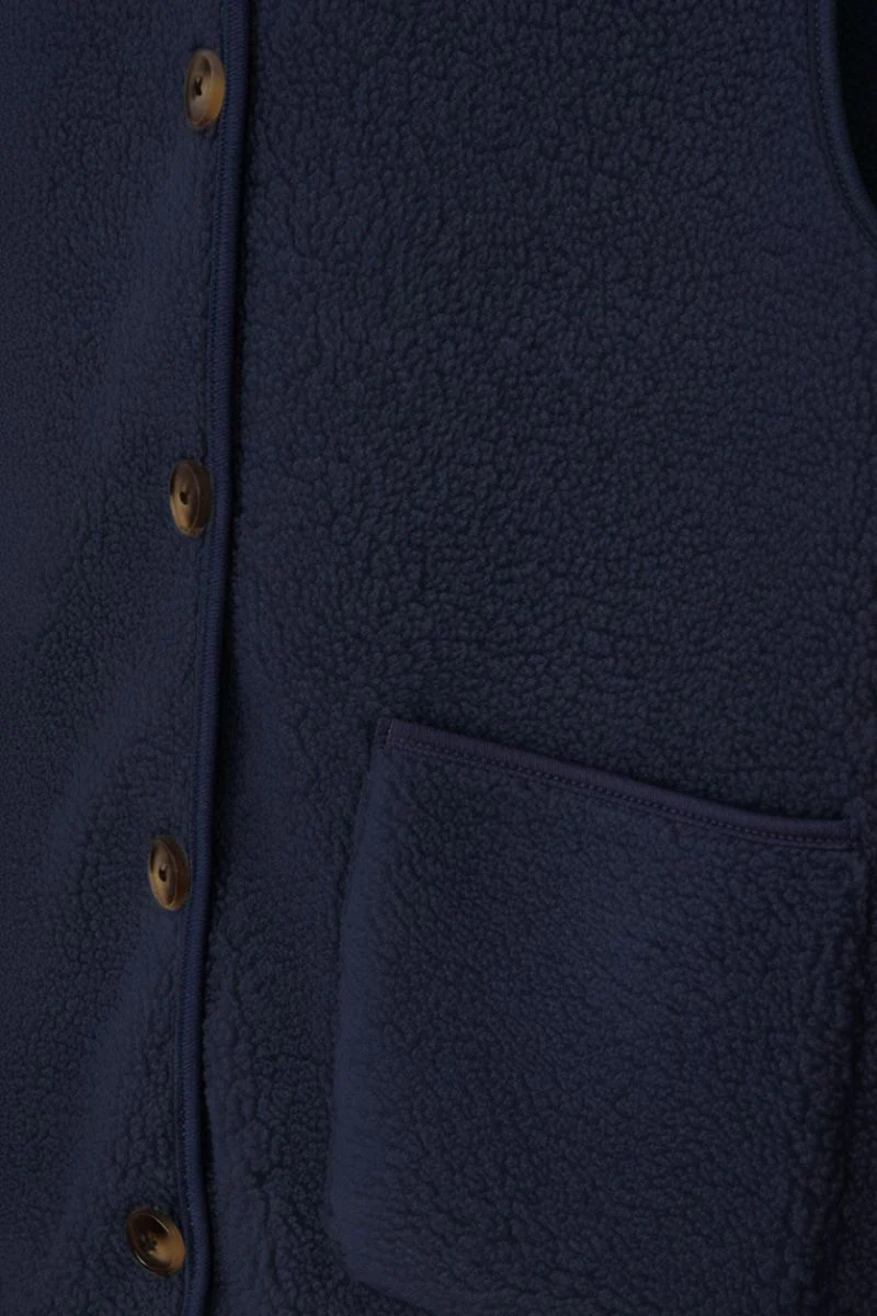 Teddy Waistcoat 207624 | Navy Blazer | Jakke fra Freequent - Image 3