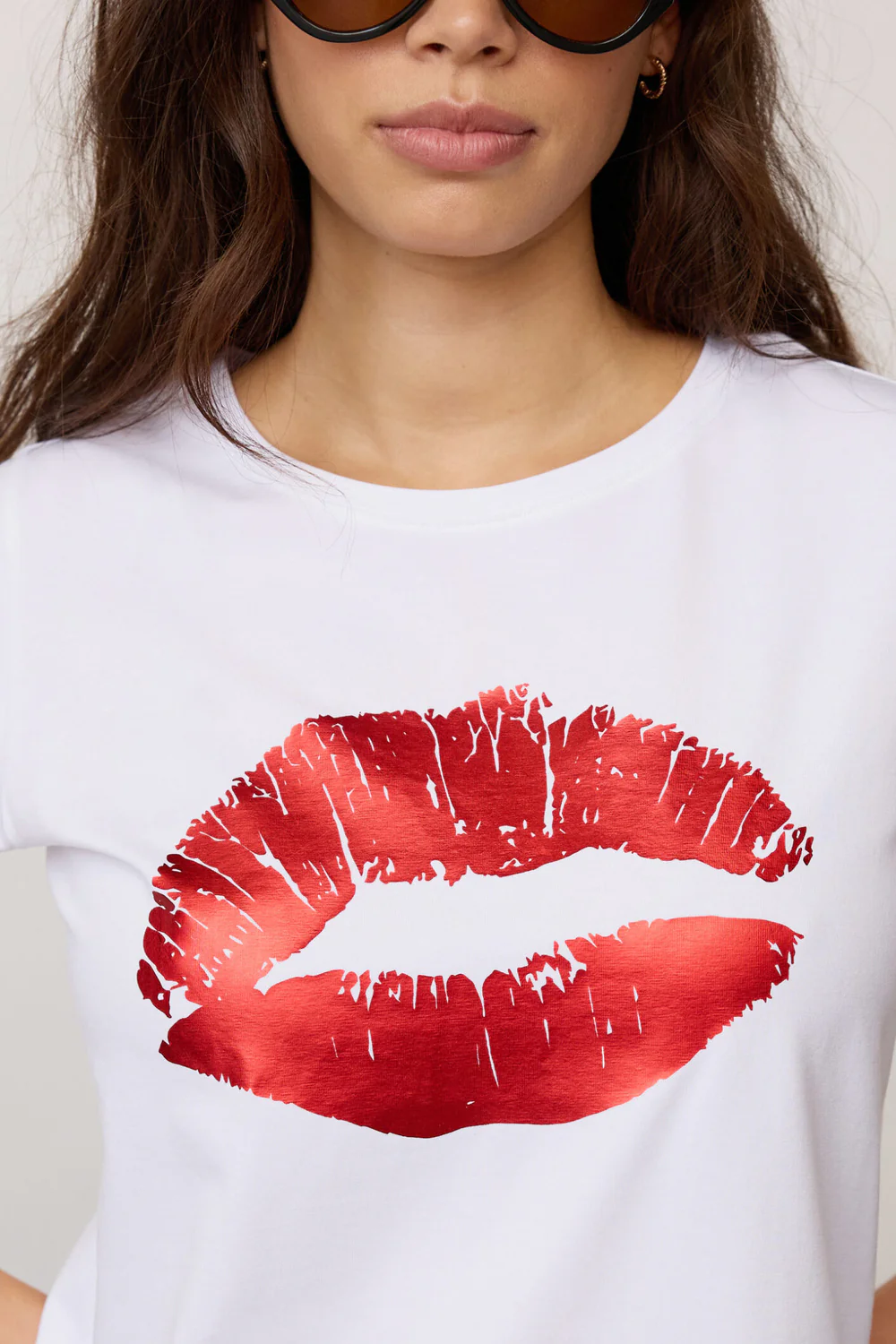 The Kiss Tee | White Flame | T-Shirt fra Co'couture - Image 11