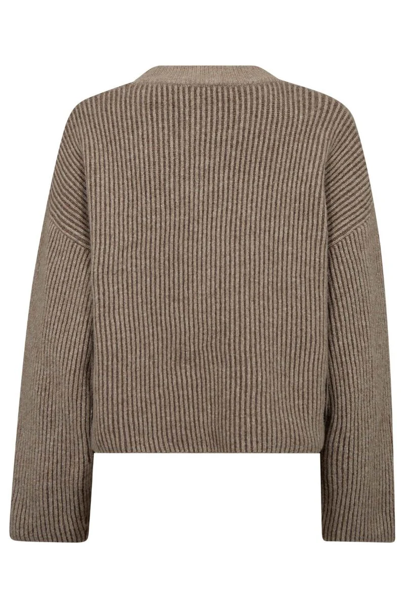 Theresa Turtleneck Rib Knit 32230 | Sand | Strik fra Co'couture - Image 5