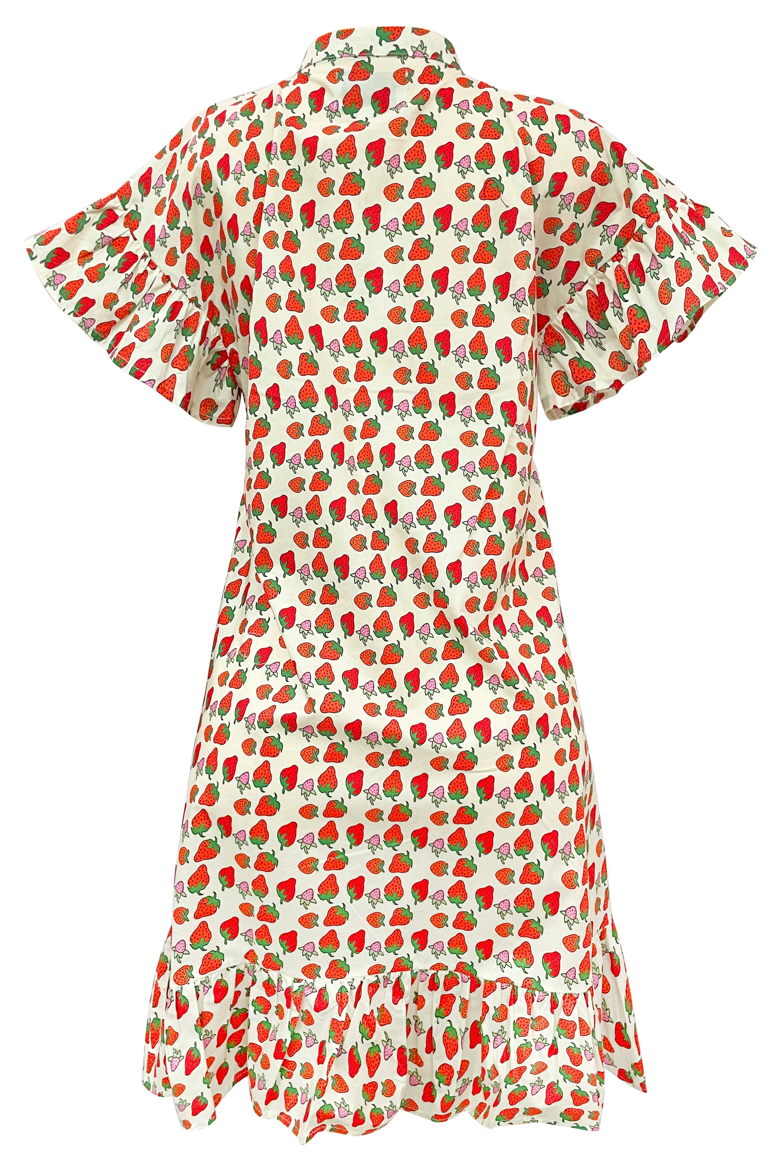 Tia Frill Dress | Strawberry | Kjole fra Liberté - Image 4