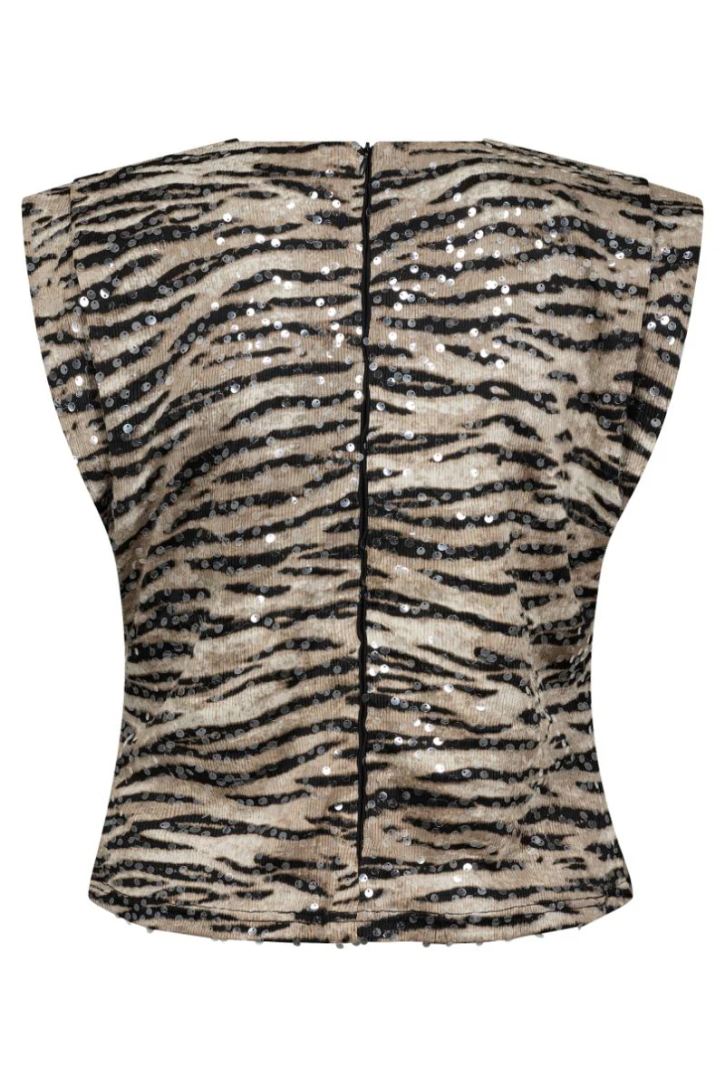 Tiger Sequin Top | T-Shirt fra Co'couture - Image 3