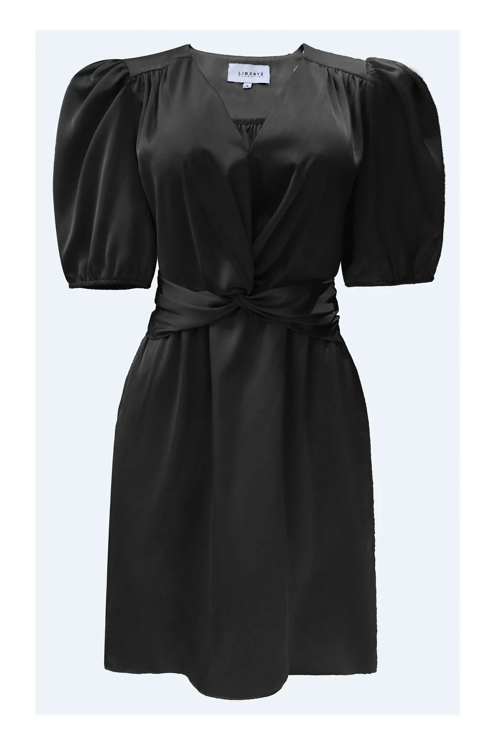 Tiki Ss Twist Dress | Black | Kjole fra Liberté - Image 4