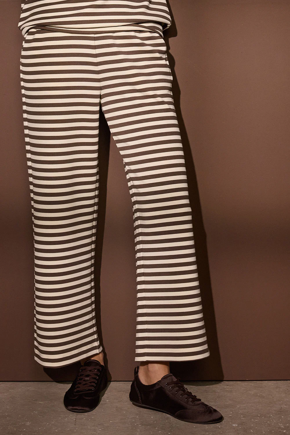 Tini Stripe Wide Pants | Brun | Bukser fra Statebird - Image 7