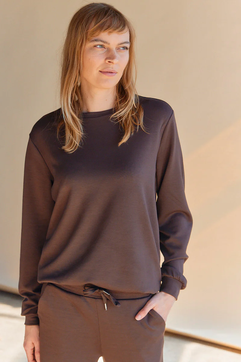 Tini Sweat | Brun | Sweatshirt fra Statebird - Image 3