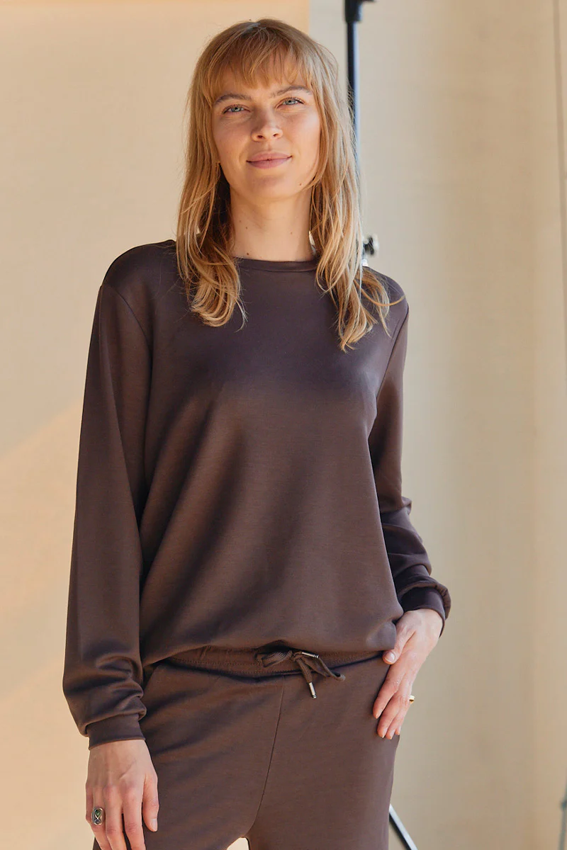 Tini Sweat | Brun | Sweatshirt fra Statebird - Image 5