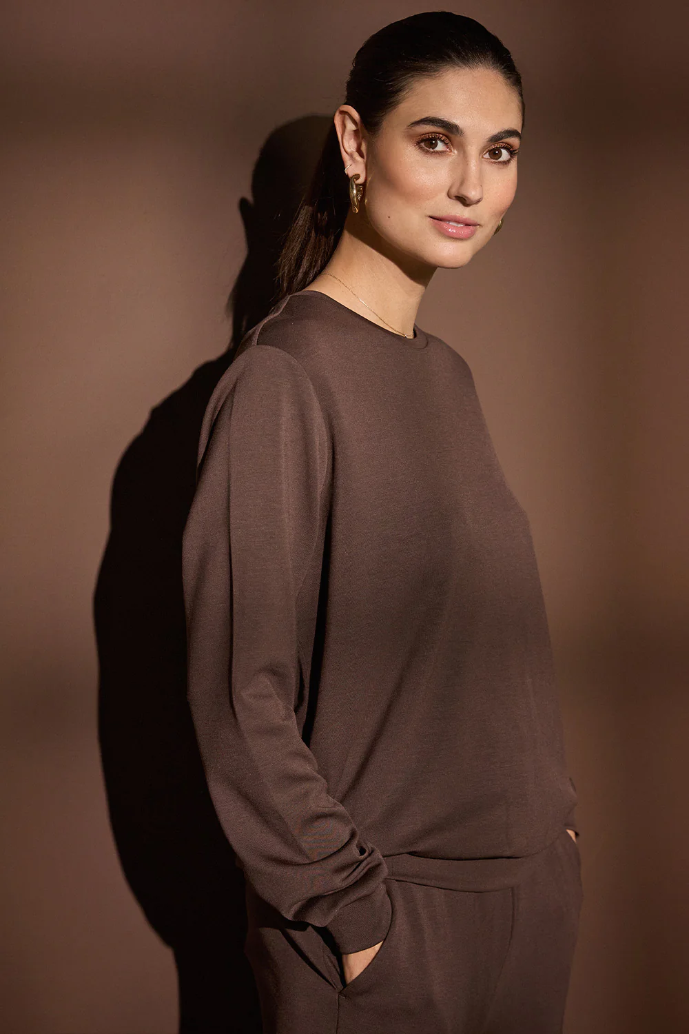 Tini Sweat | Brun | Sweatshirt fra Statebird - Image 9