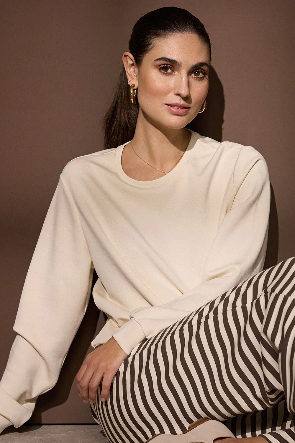 Tini Sweat | Creme | Sweatshirt fra Statebird - Image 2