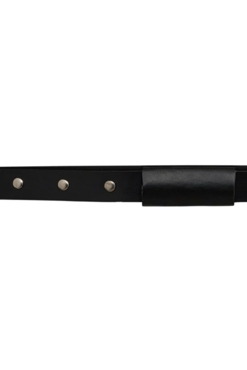 TonnaCC Leather Stud Belt | Black | Bælte fra Co'couture - Image 2
