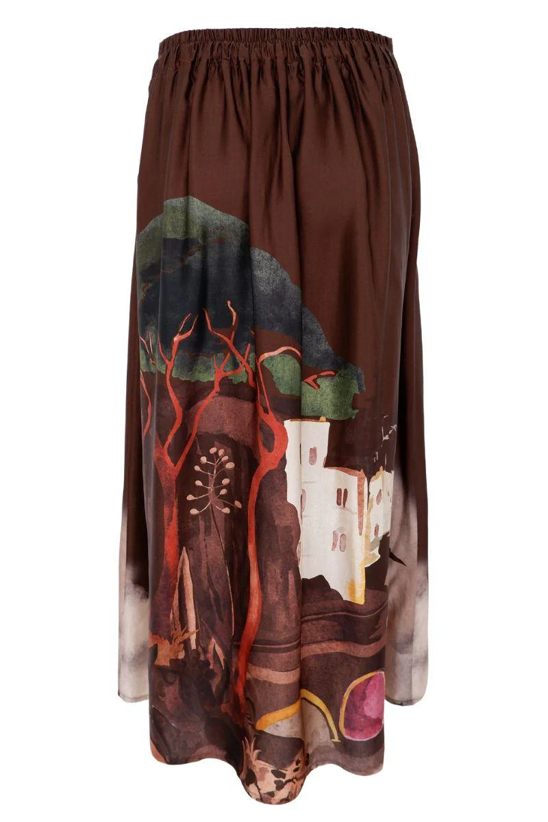 Toscana Skirt | Coffee | Nederdel fra Black Colour - Image 4