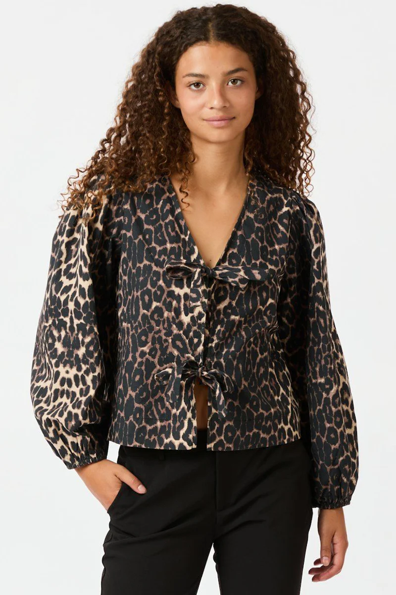 Tova Leo Blouse 164451 | Leopard | Bluse fra Neo Noir - Image 6