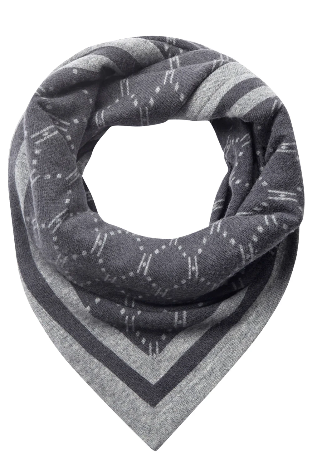 Triangle Scarf | Dark Grey Melange | Tørklæde fra Hype The Detail - Image 5