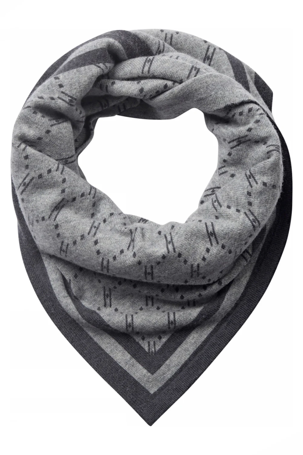 Triangle Scarf | Lys Grå Melange | Tørklæde fra Hype The Detail - Image 7