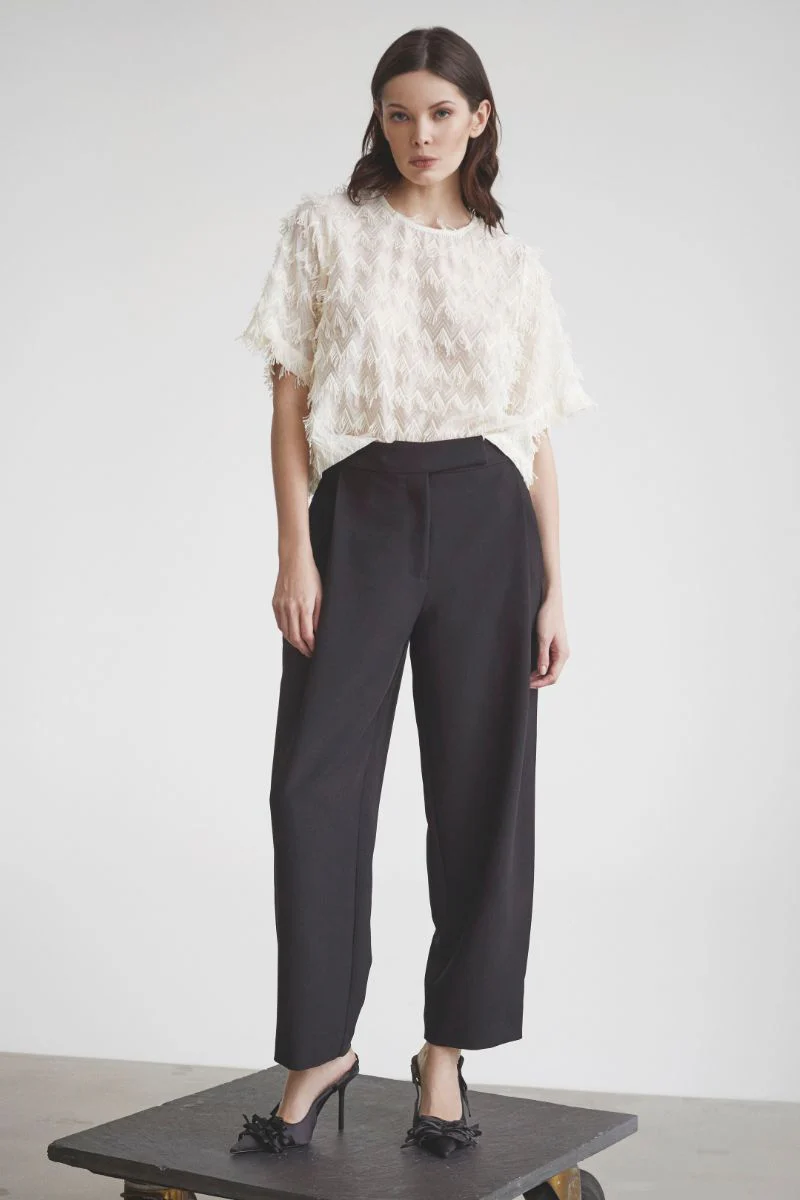 Triangle SS Blouse 35765 | Off white | Top fra Co'couture - Image 3