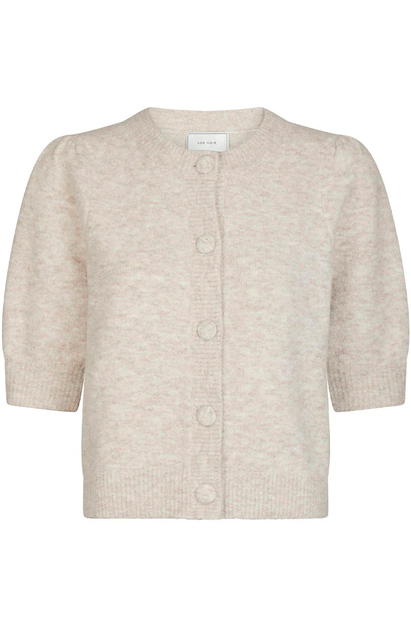 Trudy Knit Cardigan | Beige Melange | Strik fra Neo Noir - Image 2