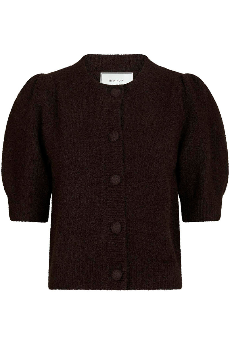 Trudy Knit Cardigan | Dark Brown | Strik fra Neo Noir - Image 2