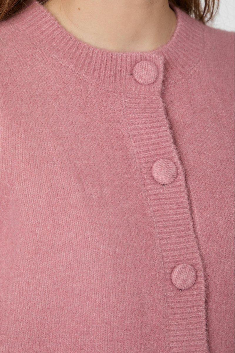 Trudy Knit Cardigan | Rose | Strik fra Neo Noir - Image 8