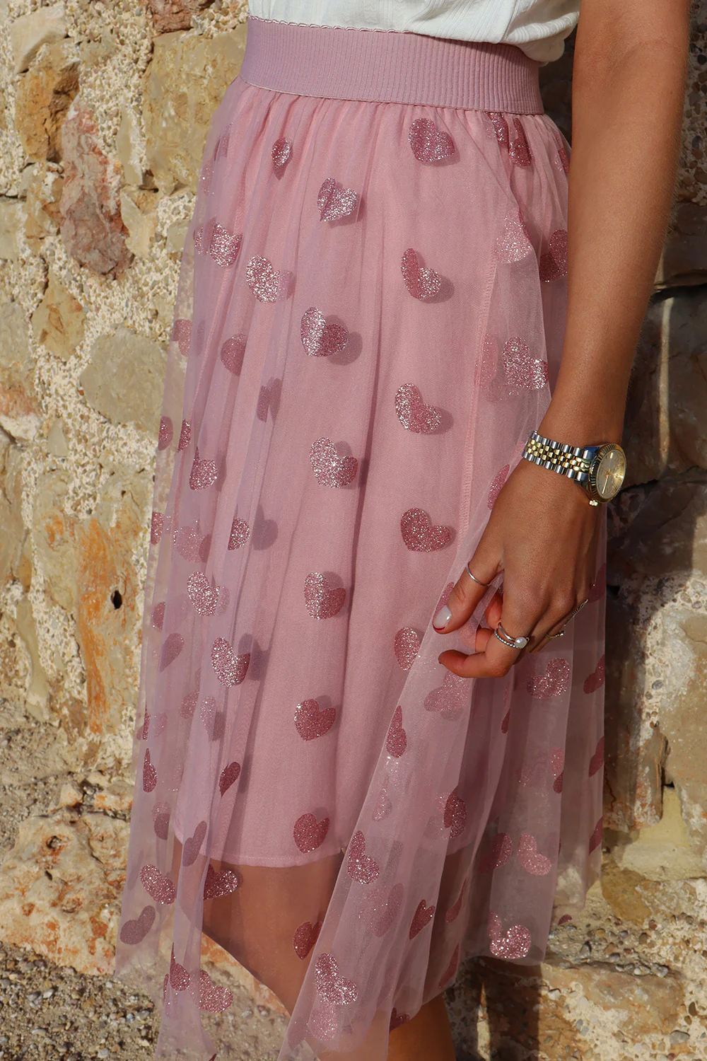 Tulle Heart Skirt | Rose Heart | Nederdel fra Liberté - Image 3