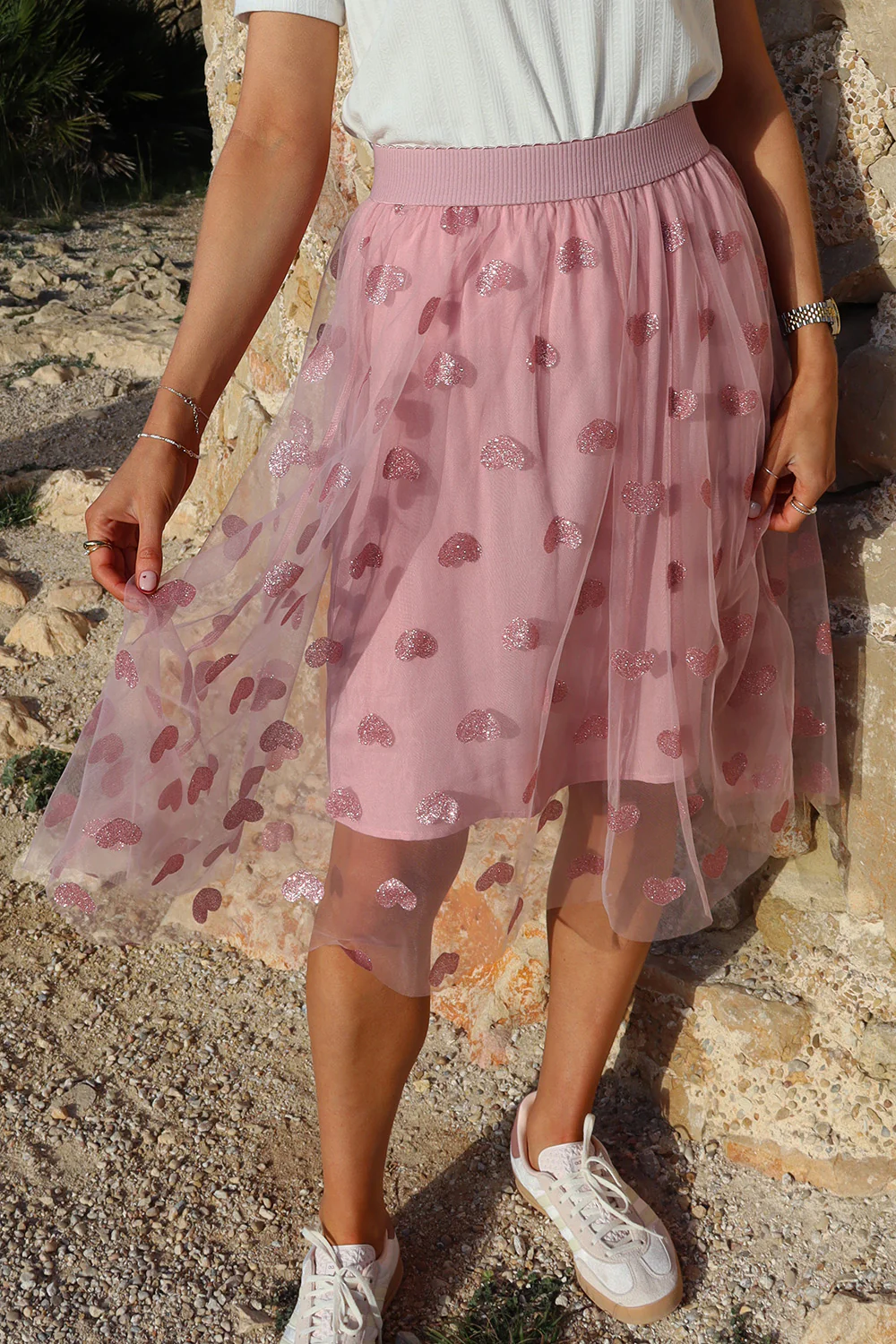 Tulle Heart Skirt | Rose Heart | Nederdel fra Liberté - Image 5