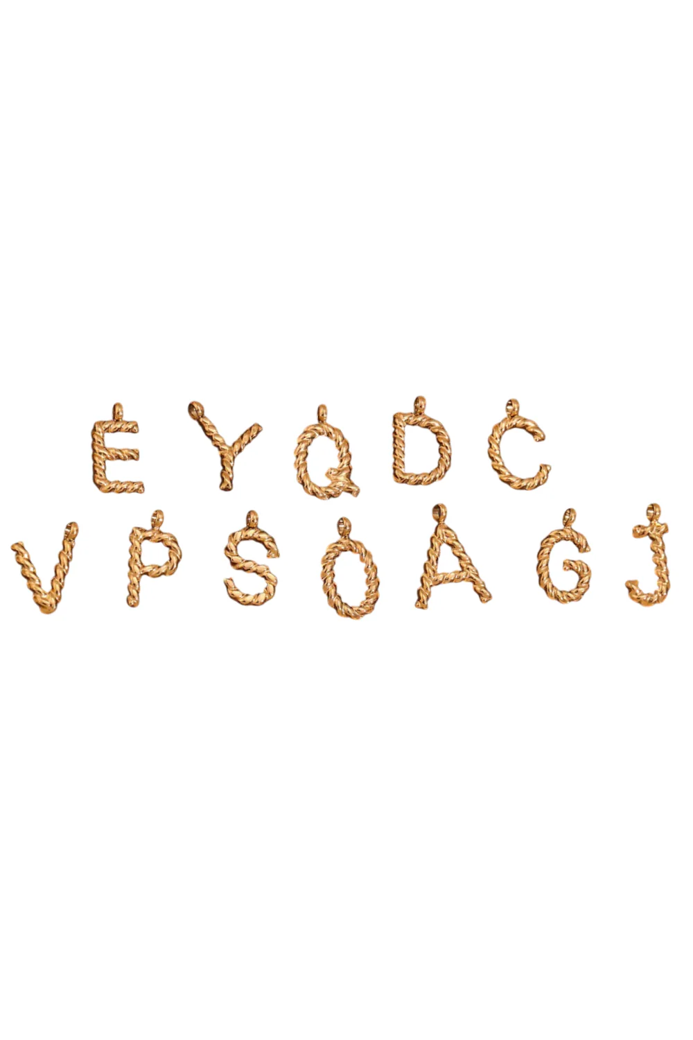 Twisty Letter Necklace | Forgyldt | Halskæde fra Birdsong - Image 7