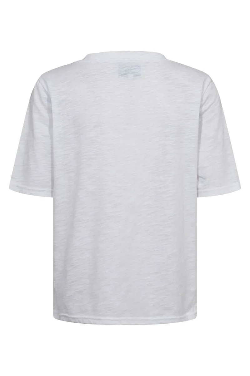 Ulla Ss Vneck Tshirt | White | T-Shirt fra Liberté - Image 3