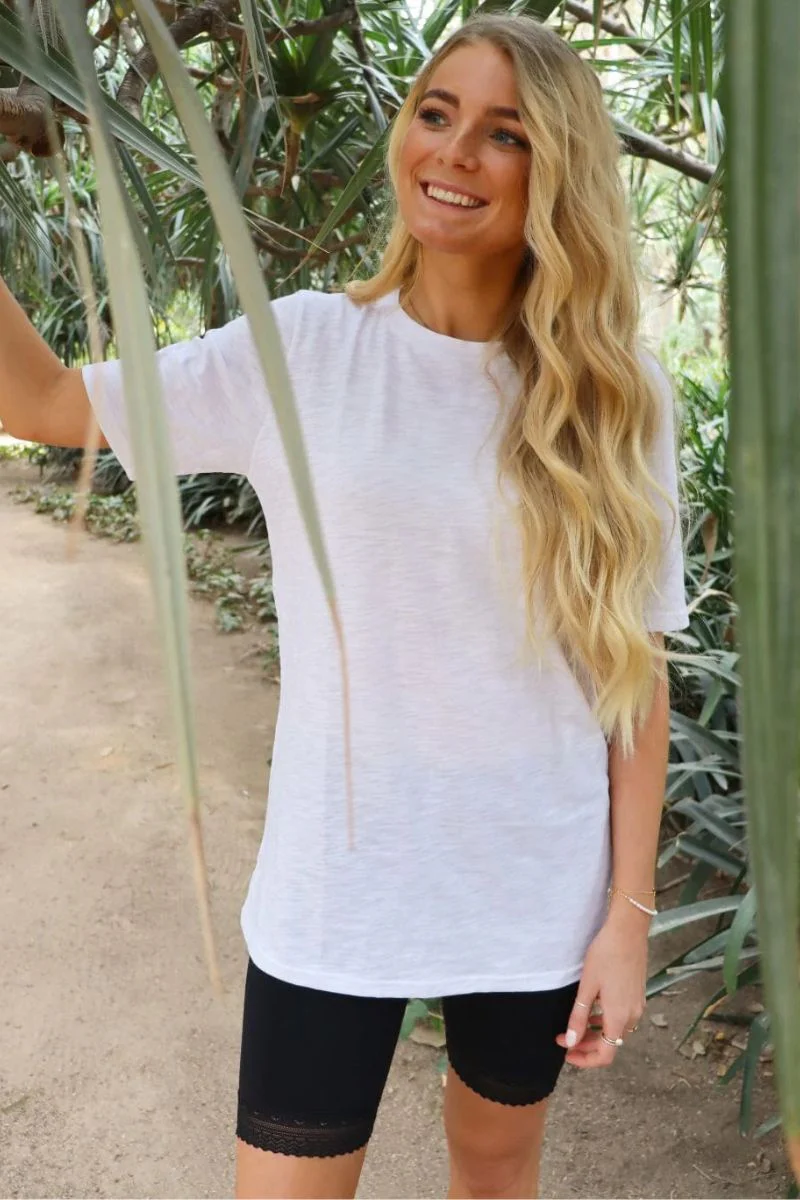 Ulle Ss Long Tshirt | White | T-shirt fra Liberté - Image 2