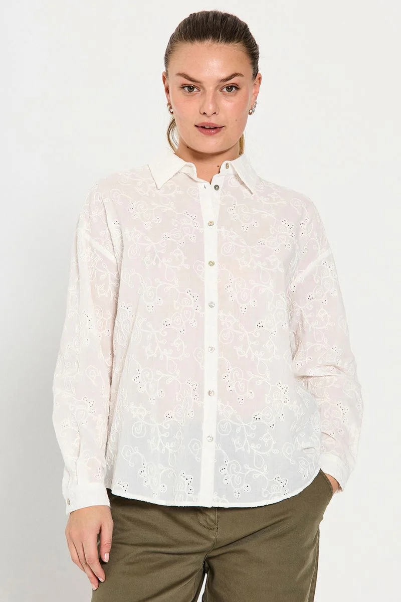 Uniqua Shirt 205655 | Off-White | Shirt fra Freequent - Image 13
