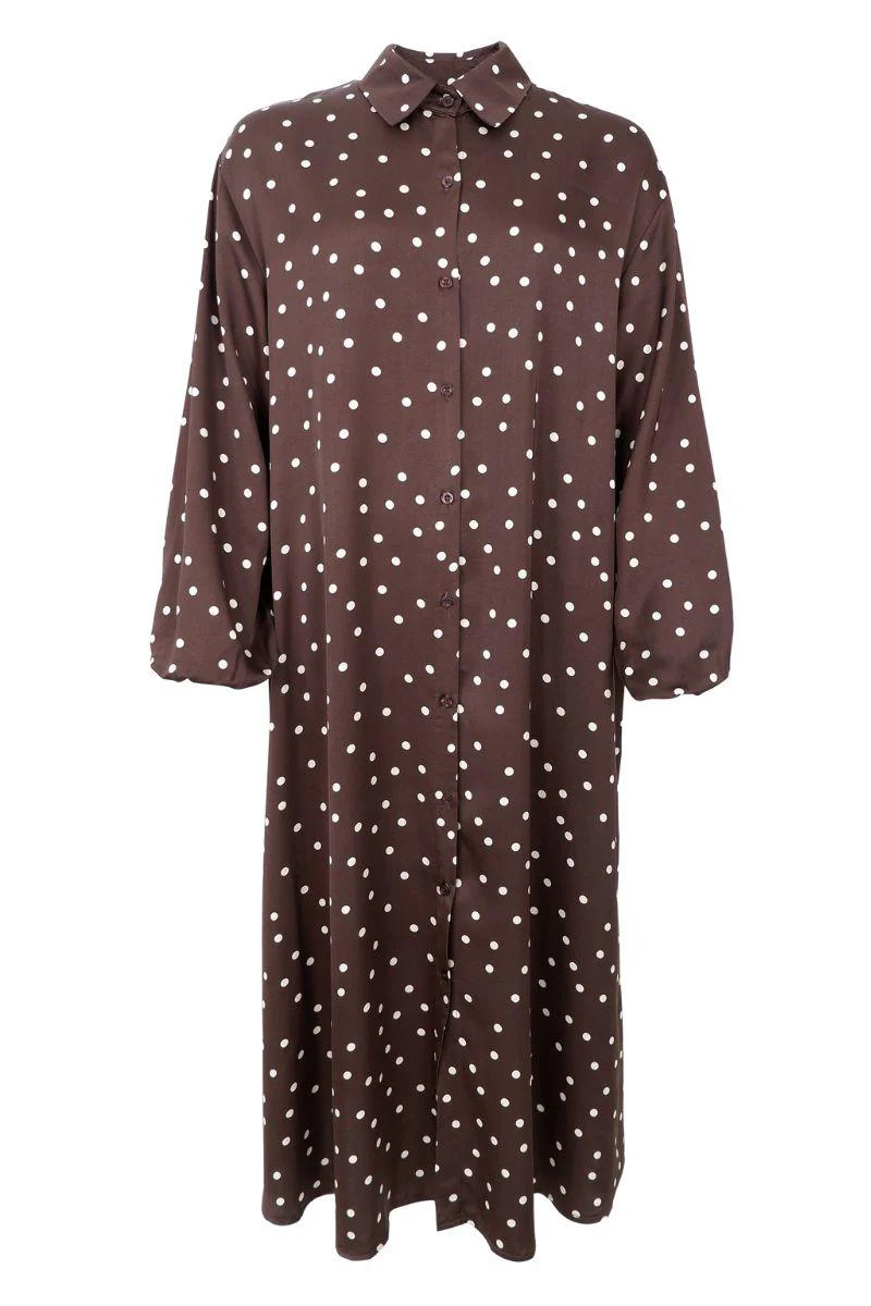 Valery Dress | Coffee | Kjole fra Black Colour - Image 4