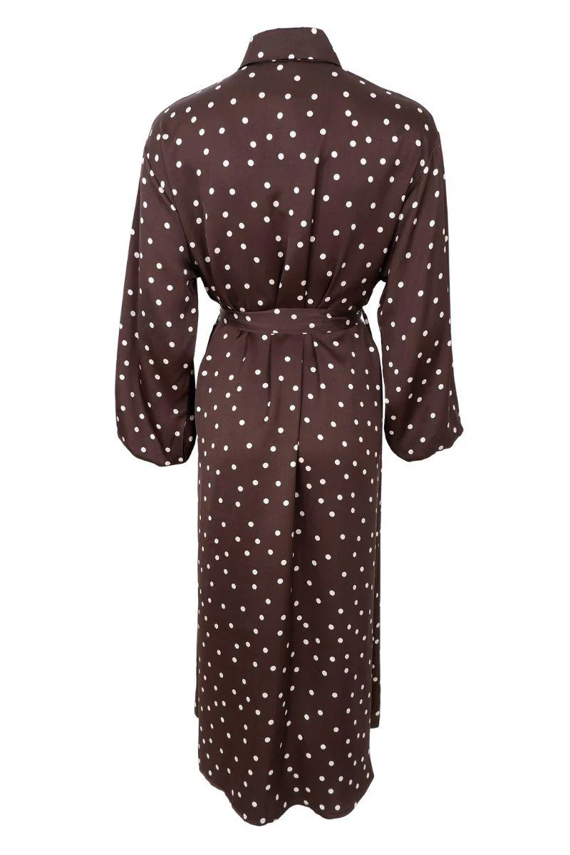 Valery Dress | Coffee | Kjole fra Black Colour - Image 5