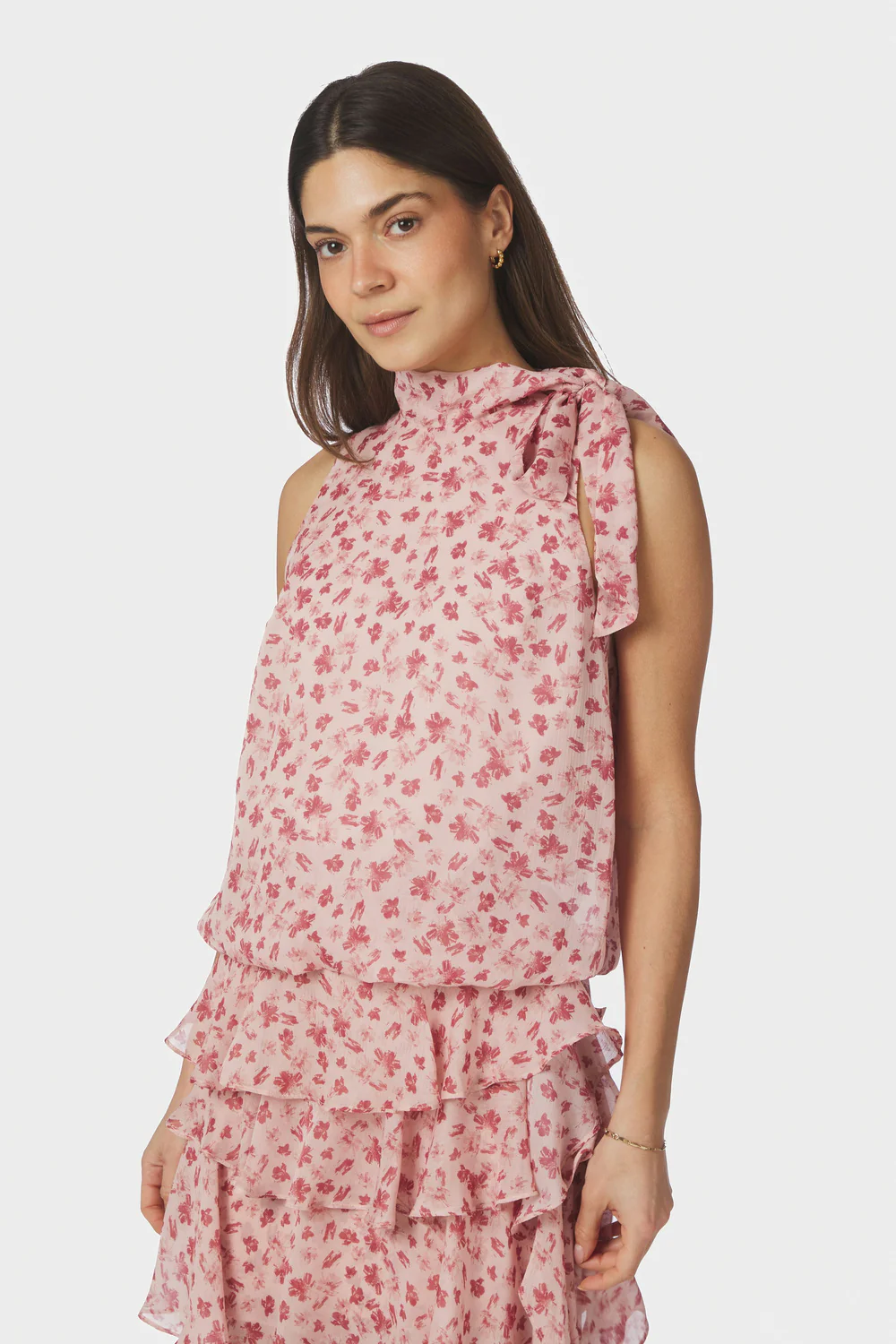 Veda Flower Top | Dusty rose | Top fra Neo Noir - Image 4