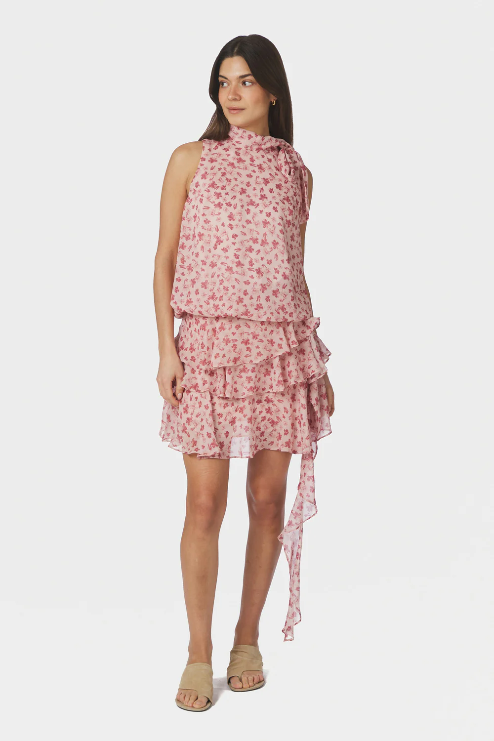 Veda Flower Top | Dusty rose | Top fra Neo Noir - Image 6
