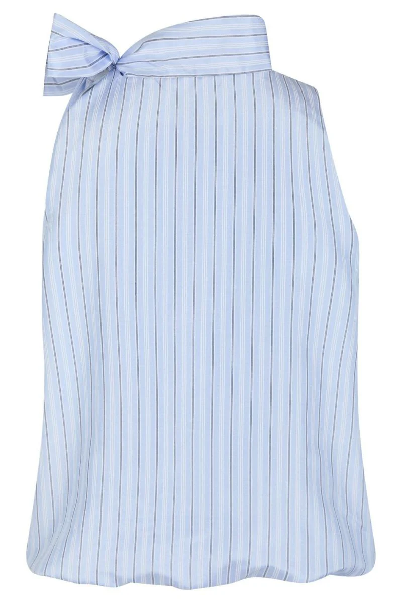 Veda Stripe Top | Light Blue | Bluse fra Neo Noir - Image 4