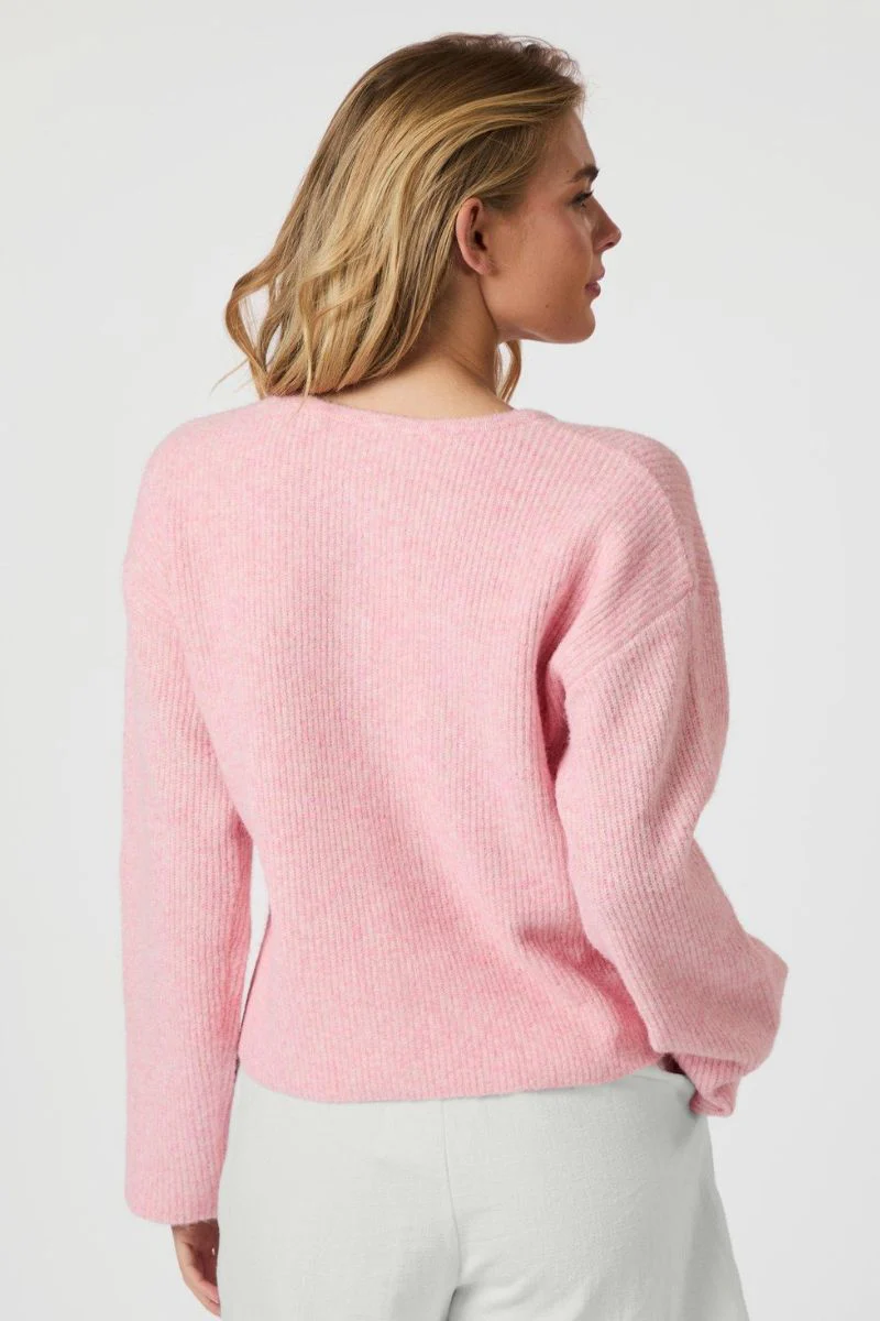 Vilja Knit Cardigan | Pink | Strik fra Neo Noir - Image 5