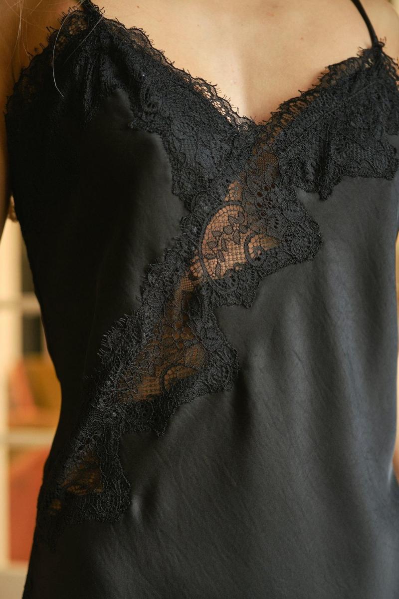 Viole Lace Top | Black | Bluse fra Neo Noir - Image 4