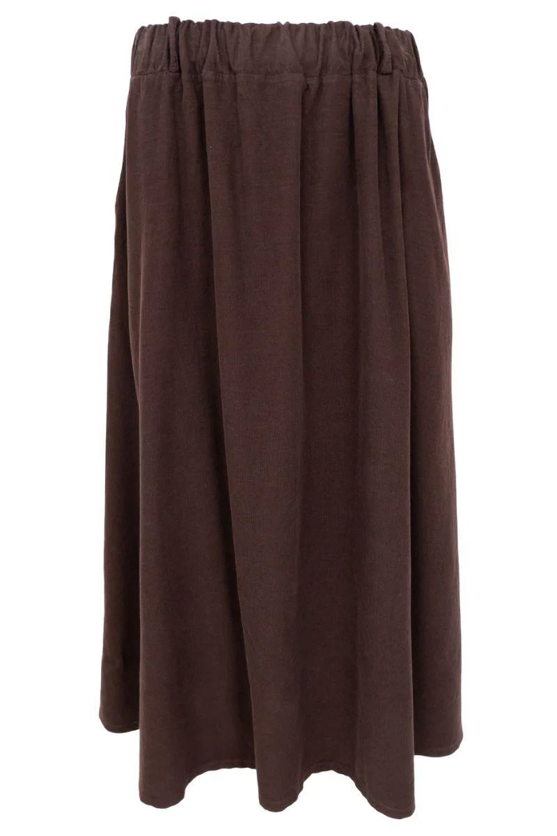Virginia Corduroy Skirt | Coffee | Nederdel fra Black Colour - Image 2
