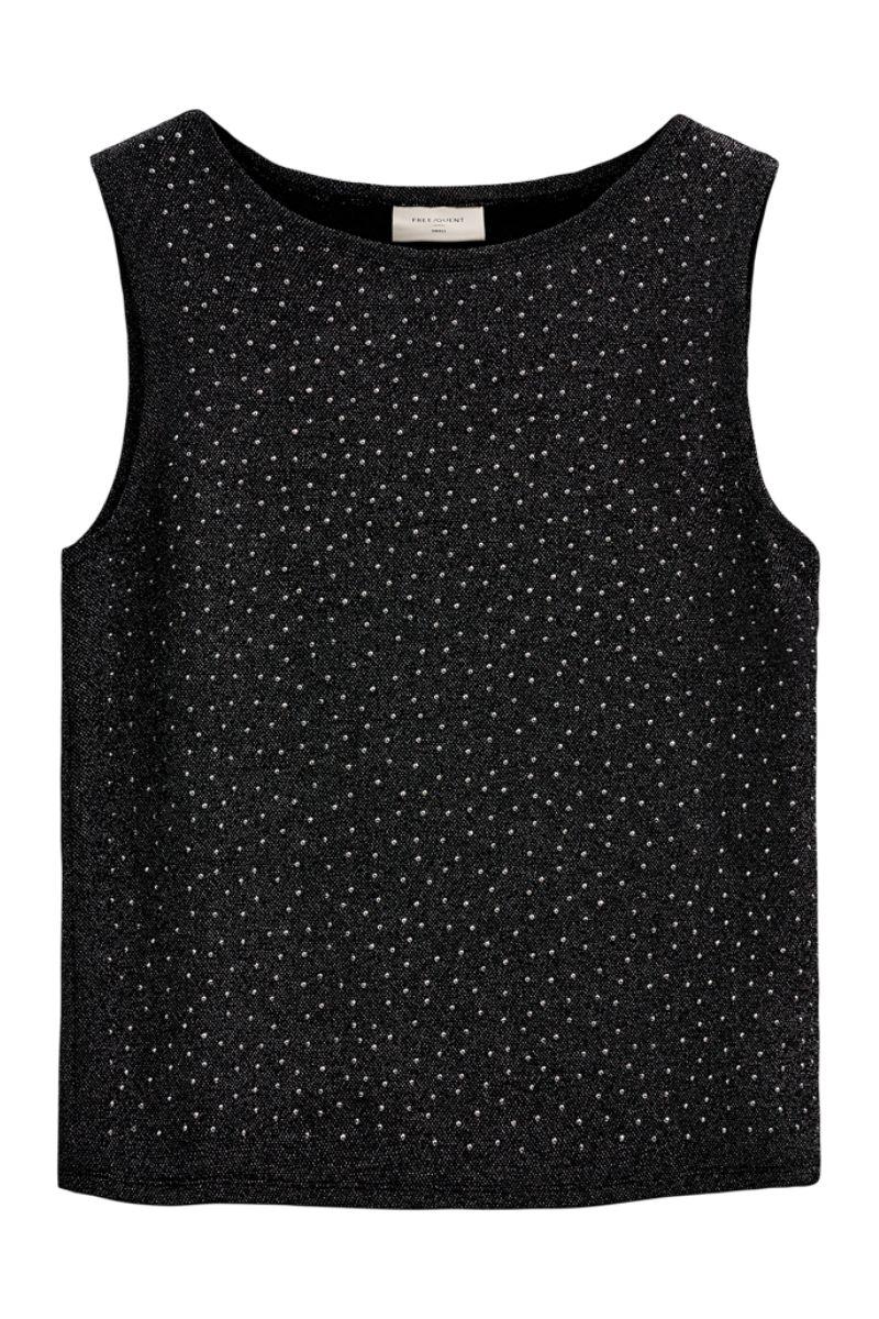 Viska Top 207173 | Black W. Silver | Top fra Freequent - Image 2