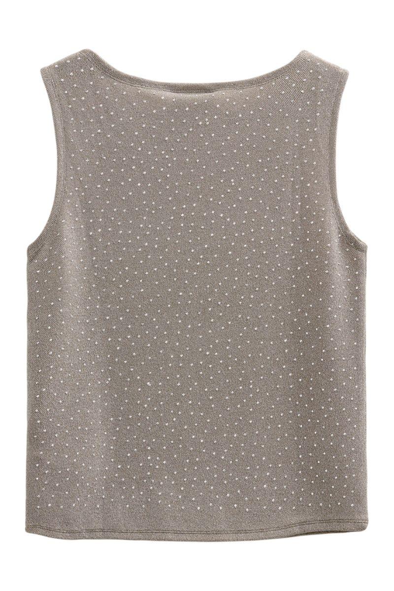 Viska Top 207173 | Desert Taupe W. Silver | Top fra Freequent - Image 2