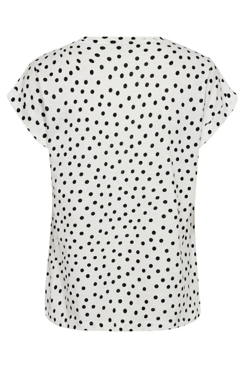 Viva Tee 205751 | Star Off-White W. Black | T-Shirt fra Freequent - Image 2