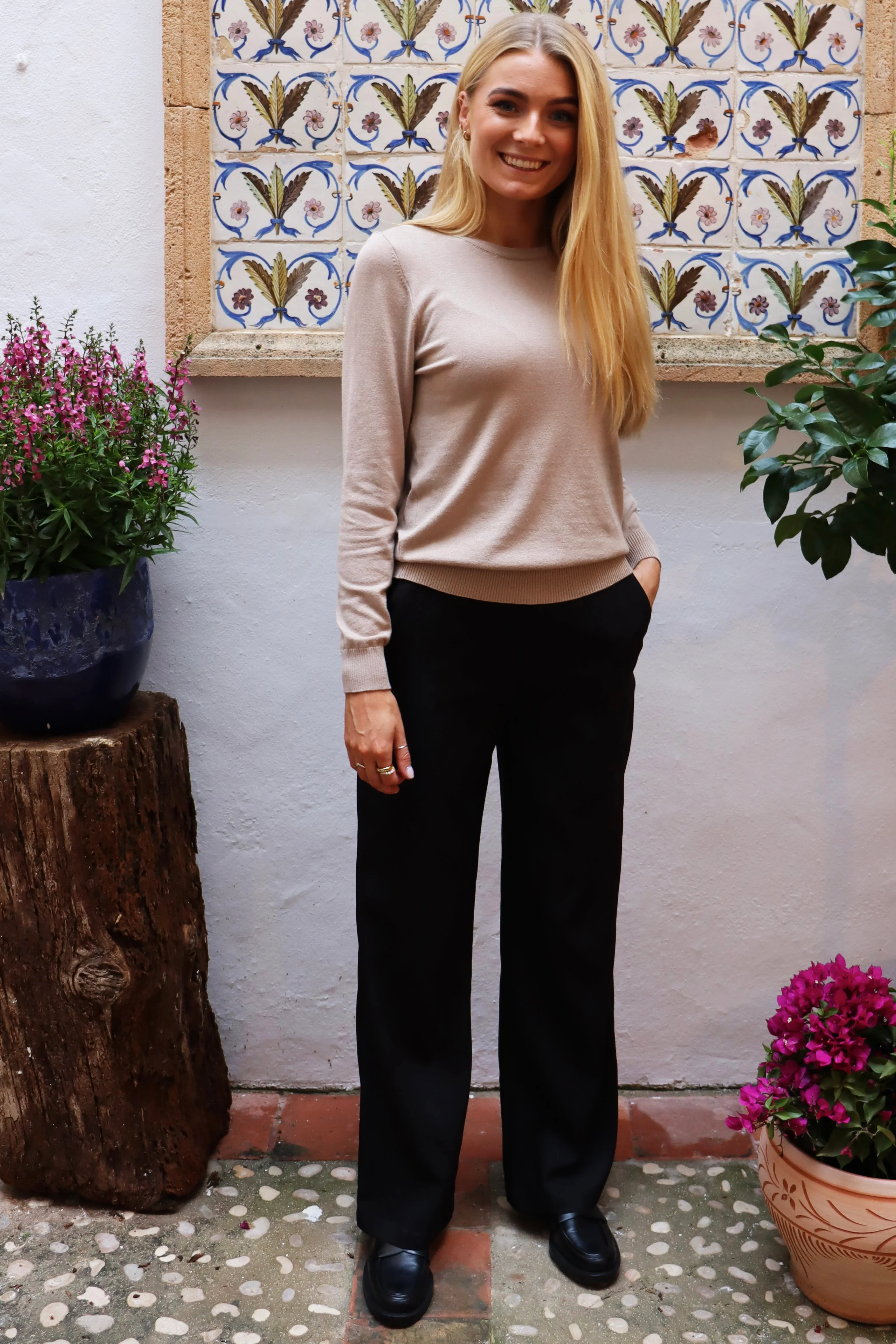 Vivi Ls Pullover | Champagne | Bluse fra Liberté - Image 2