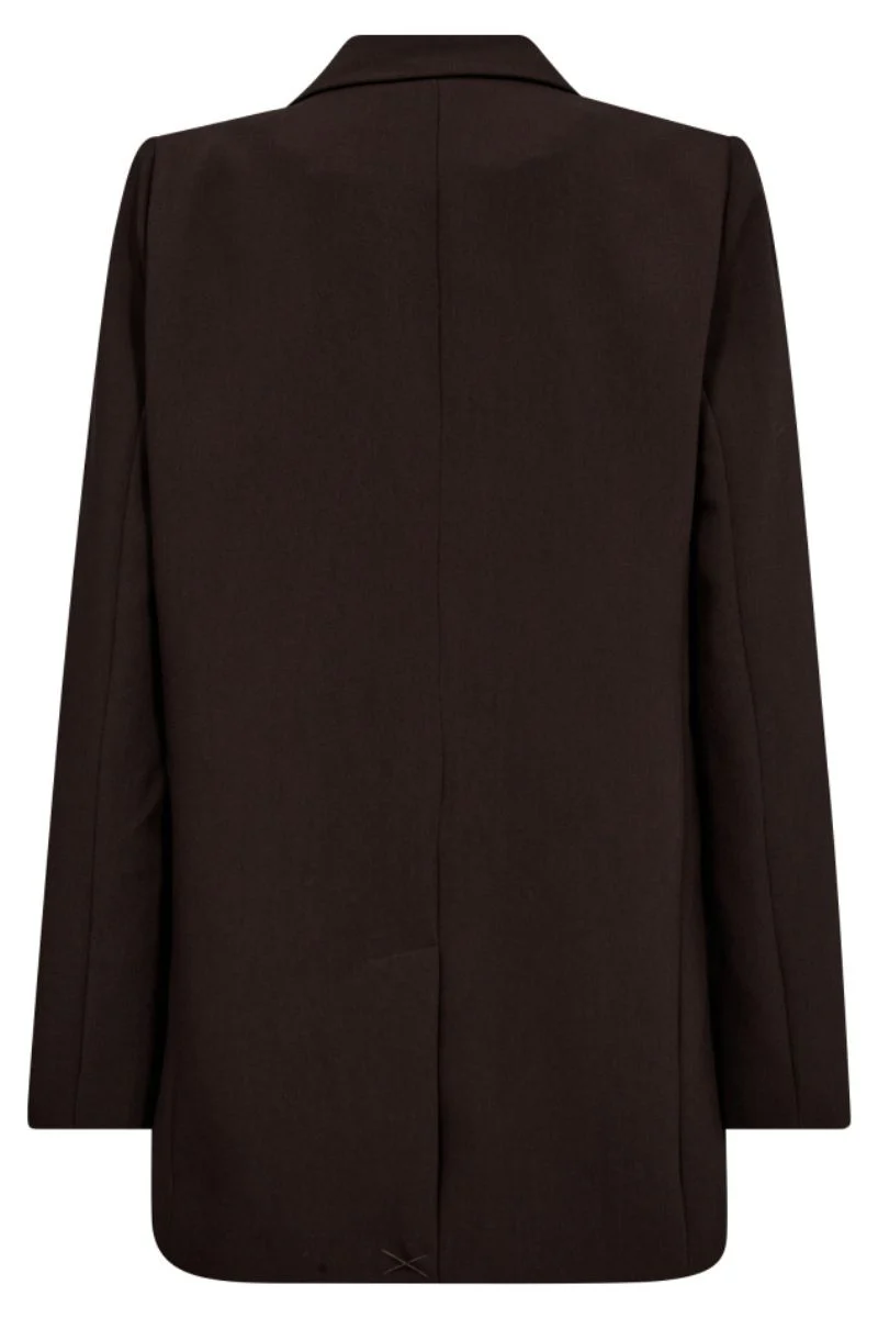 Vola Single Oversize Blazer 30050 | Dark Brown | Blazer fra Co'couture - Image 2