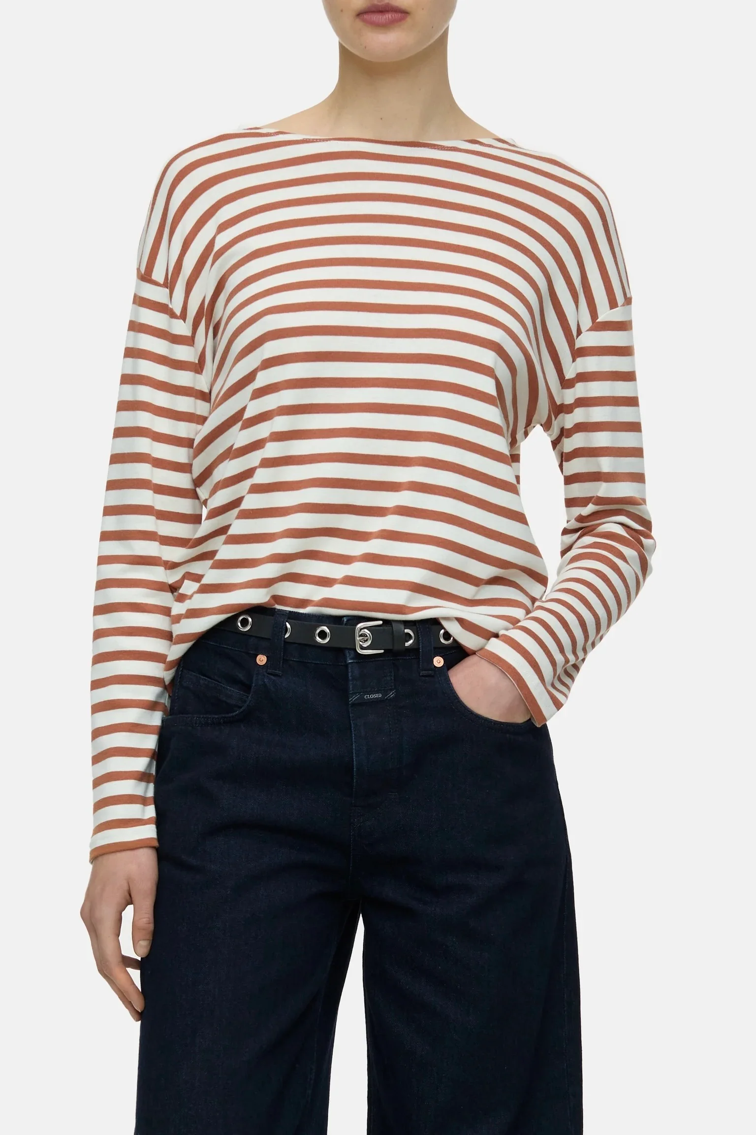 W Jerseys | Brun | Bluse fra Closed - Image 3