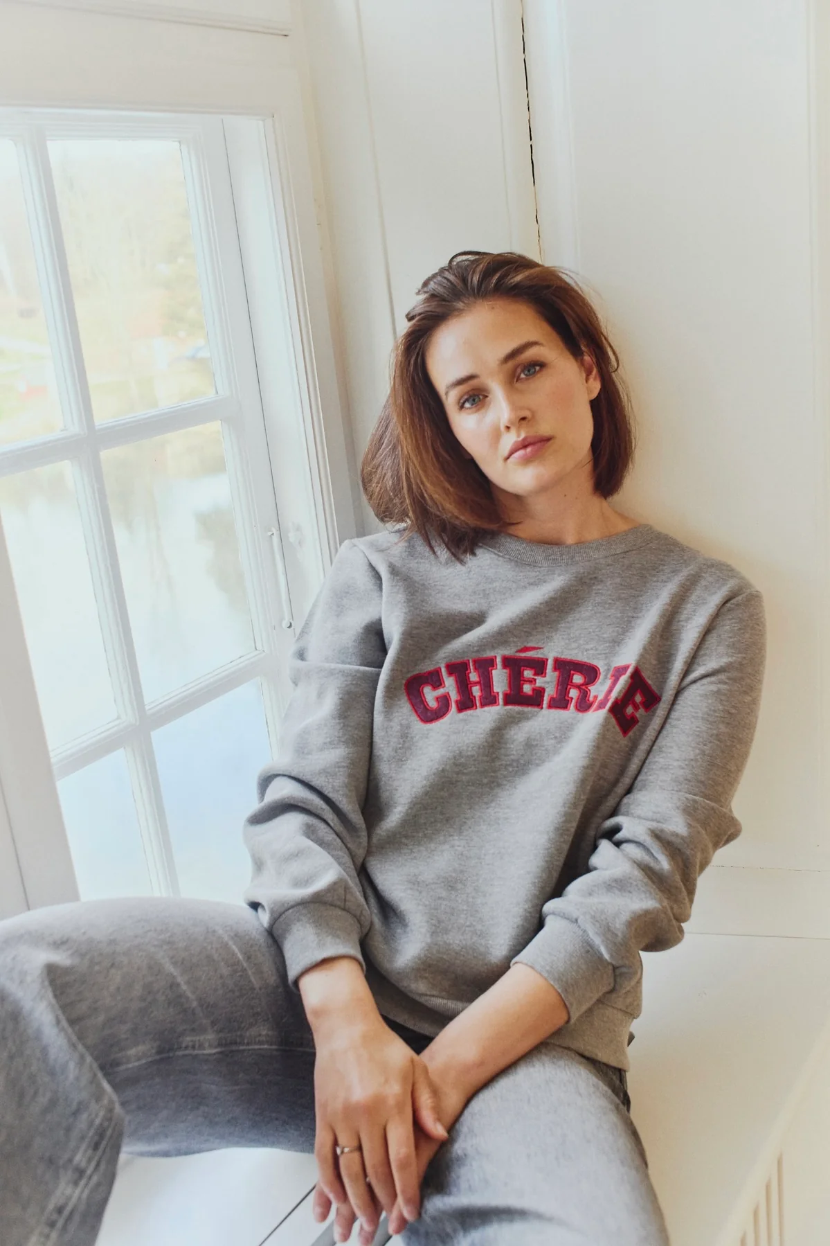 Wana Pullover 206692 | Med. Grey Mel. W. Port Royale | Strik fra Freequent - Image 2