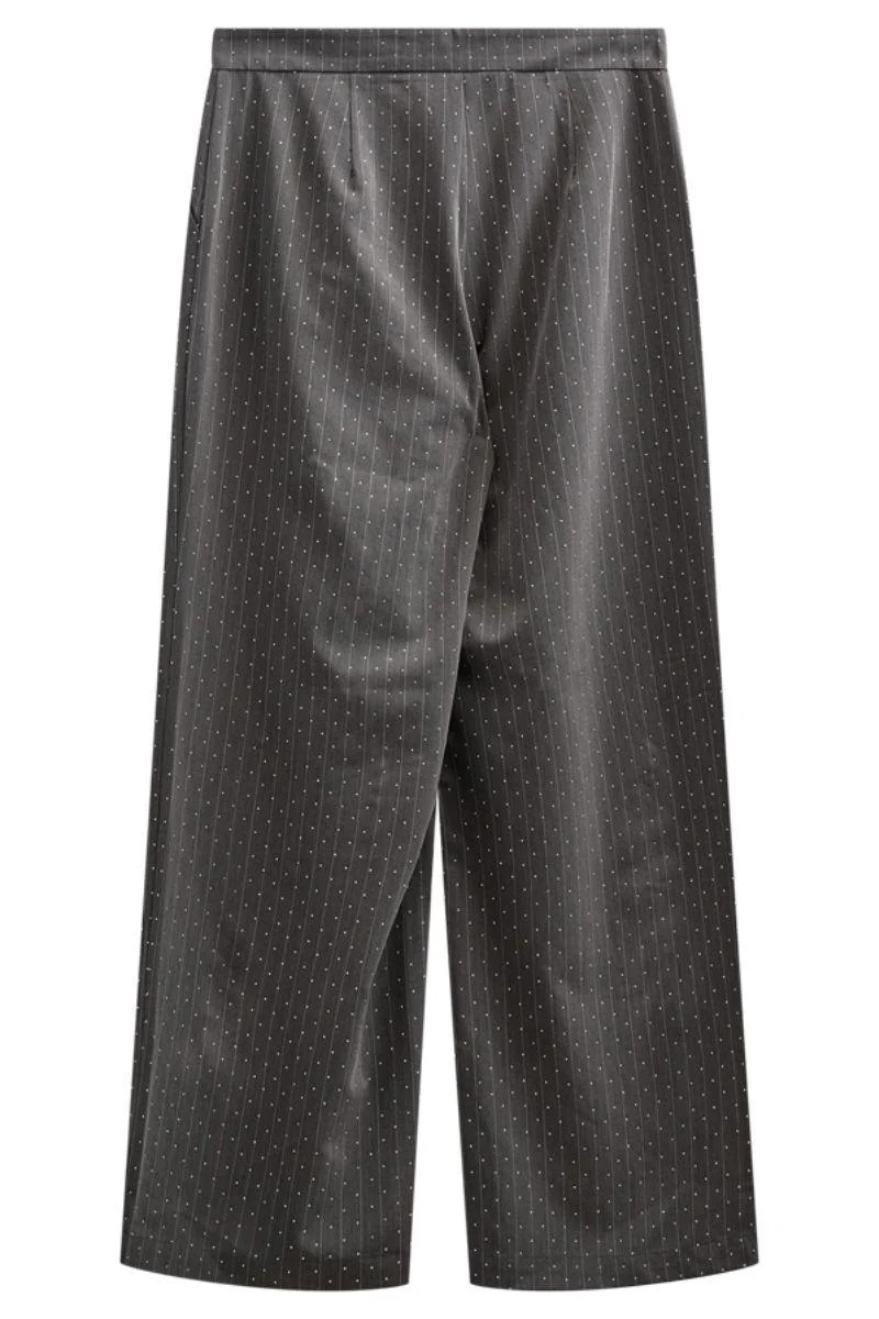 Widy Pants 206601 | Dark Grey Mel W Star Off-White | Bukser fra Freequent - Image 3