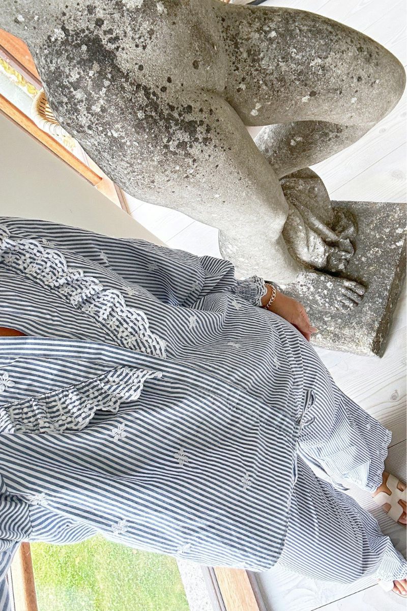 William Stripe Pants | Blue | Bukser fra Neo Noir - Image 8