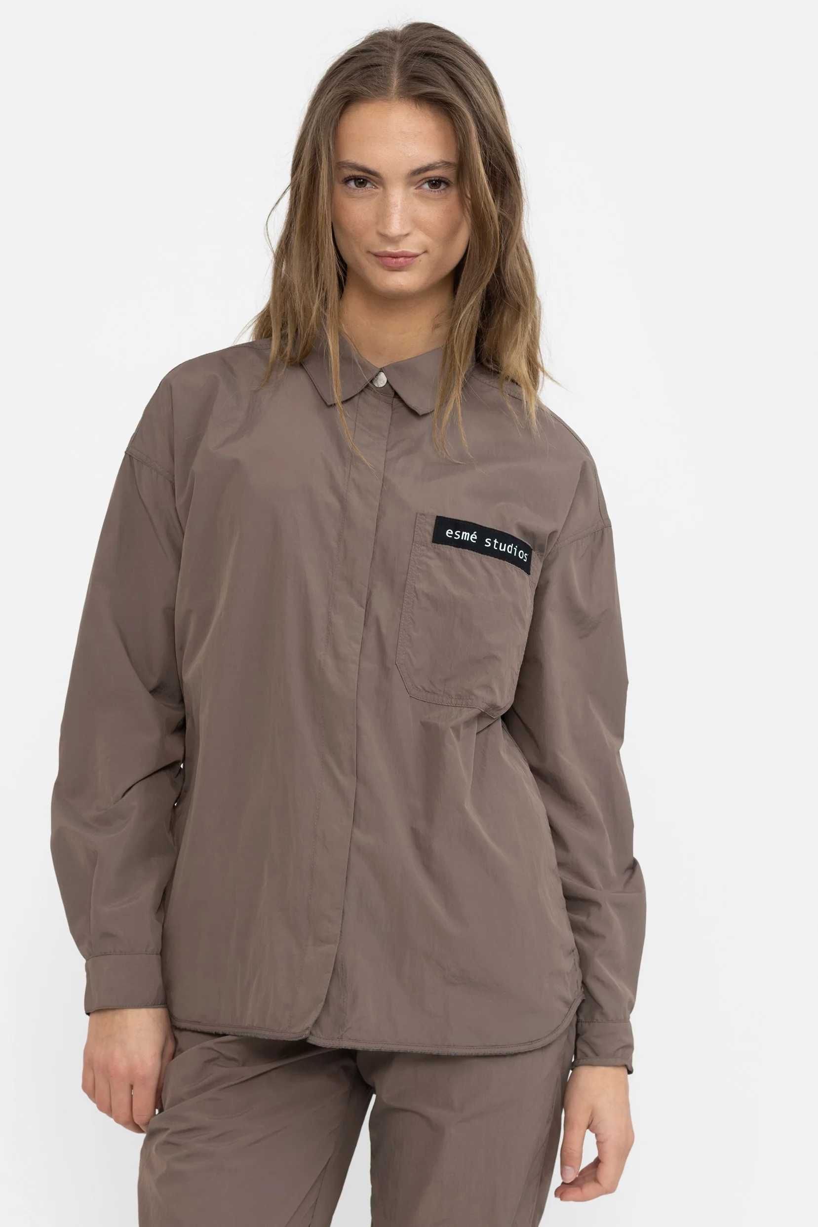 Wilma Overshirt | Falcon | Skjorte fra Esmé studio - Image 3