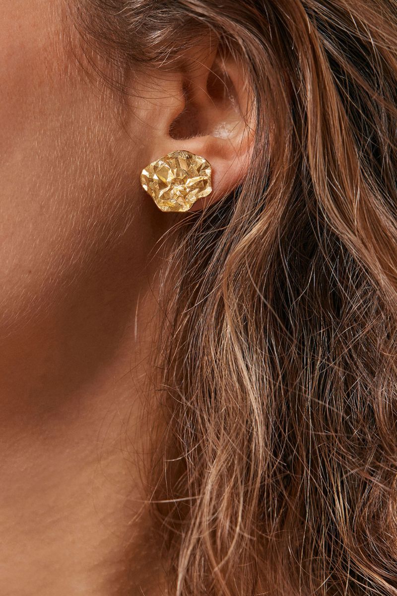 Windy Studs | 925S/GP/M | Øreringe fra Enamel