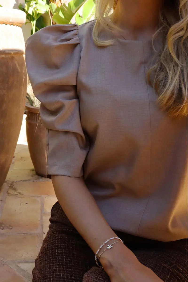 Winnie Blouse | Sand | Bluse fra Liberté - Image 3